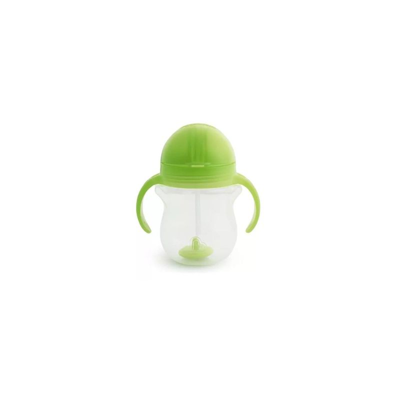 Vaso Antiderrame Any Angle Bombilla Con Peso Y Asas 207ml Munchkin verde-3