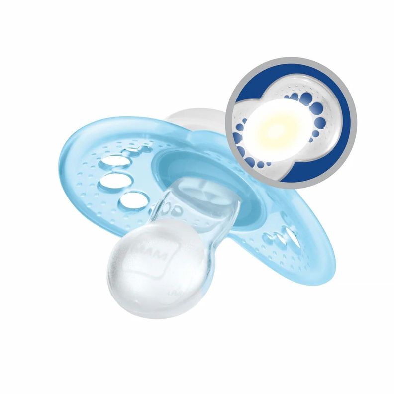 Pack Chupete Silicona Nocturno 16 Meses Mam-1