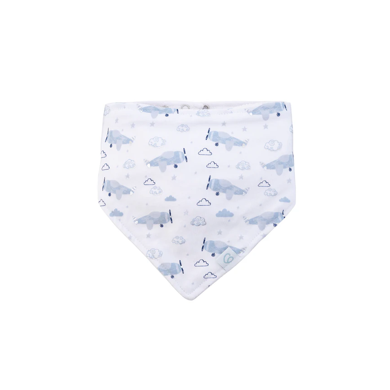 Bipack Babero Bandana Gris Avión-2