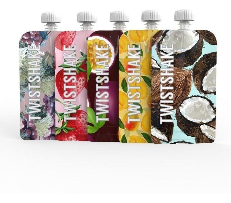 Bolsas Reutilizables Squeeze 220ml 5unds Tropical Twistshake-0