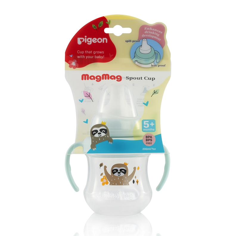 Vaso Con Boquilla De Silicona Magmag +5 Meses Pigeon-0