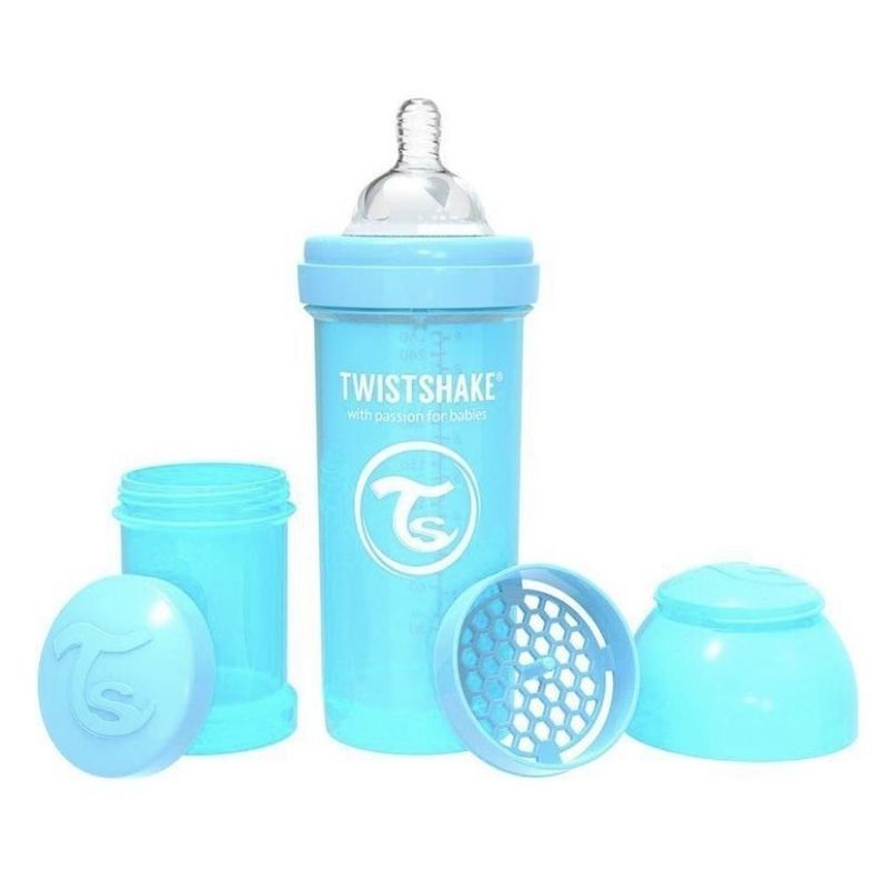 Mamadera Anti -Cólicos Twistshake 260 ml azul-0