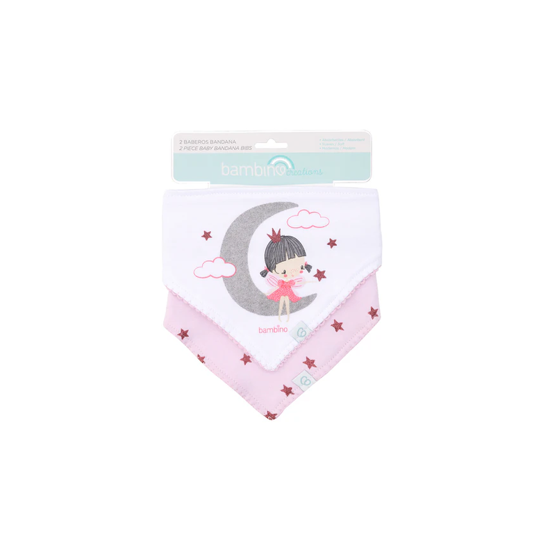 Bipack Babero Bandana Gris Luna-0