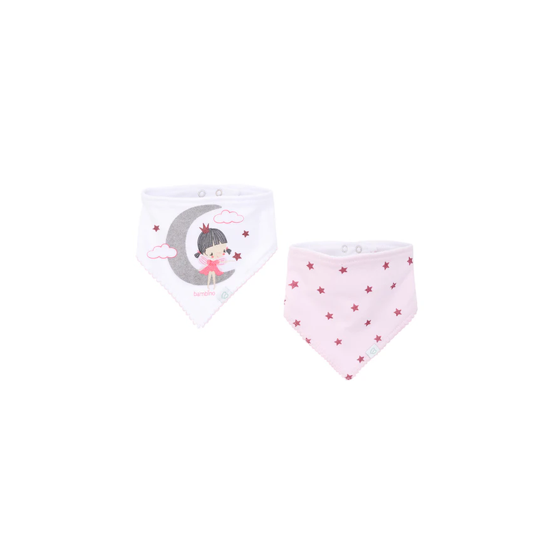 Bipack Babero Bandana Gris Luna-1