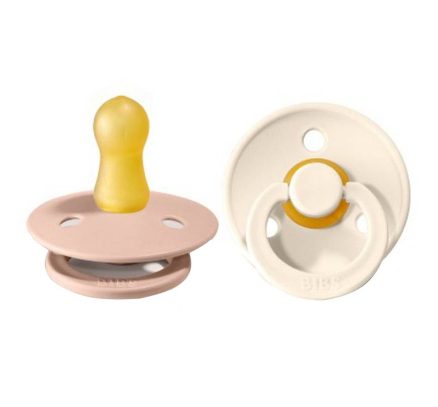 Pack Chupetes Bibs Talla 1 Blush/Ivory-0