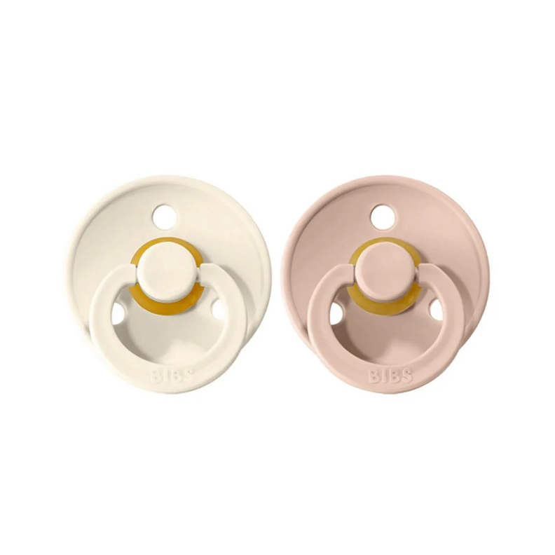 Pack Chupetes Bibs Talla 1 Blush/Ivory-1