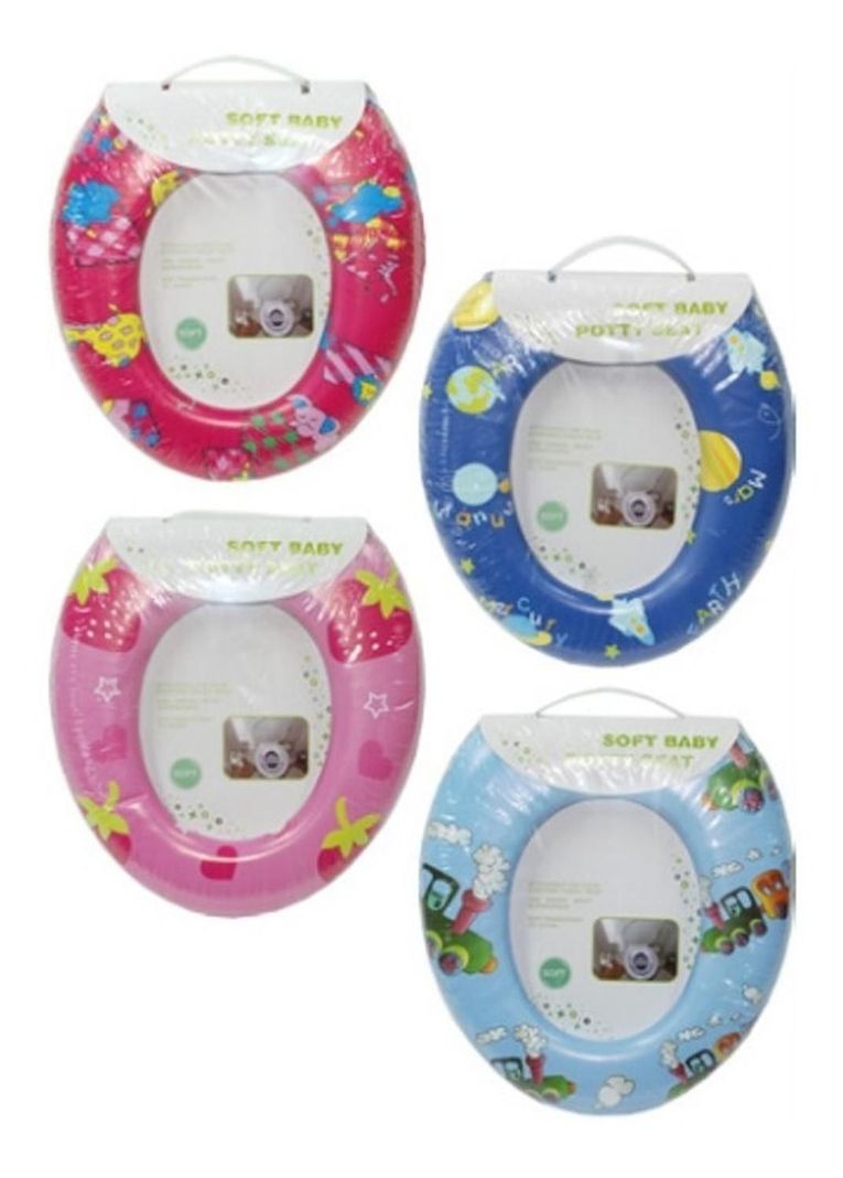 Adaptador Acolchado Sin Asas Asiento Wc Para Niños fucsia-0