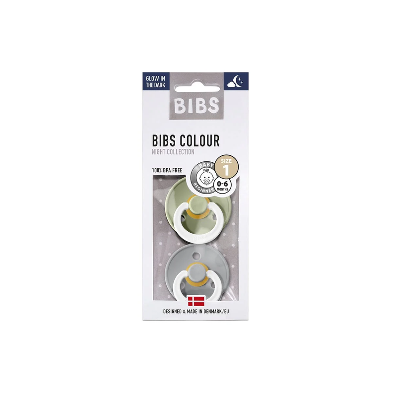 Pack Chupetes Bibs Talla 1 Sage Night/Cloud Night-0