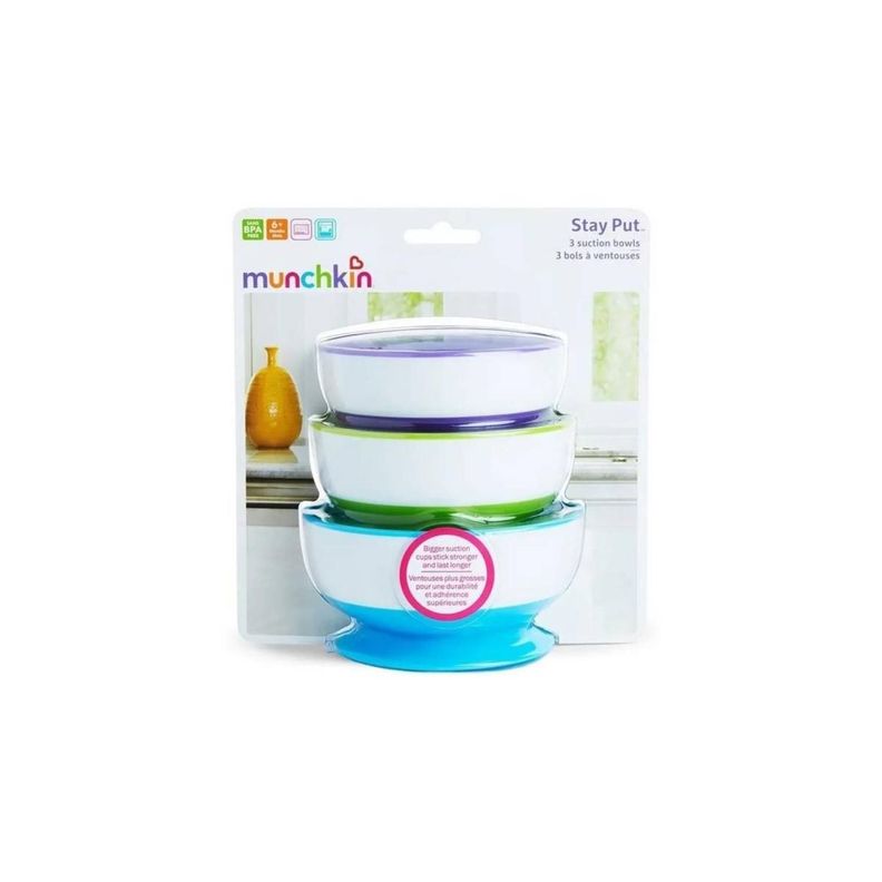 Set de 3 Bowls Antideslizantes Stay Put Munchkin-0