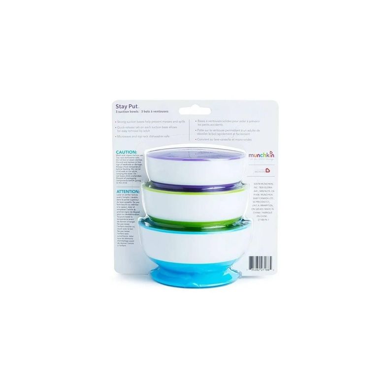 Set de 3 Bowls Antideslizantes Stay Put Munchkin-5