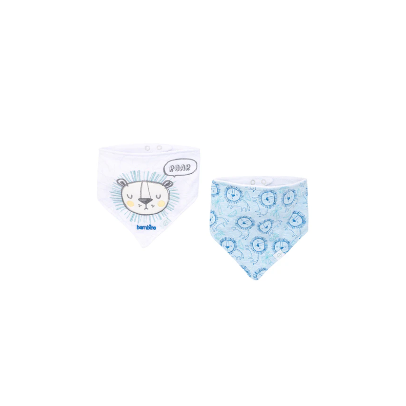 Bipack Babero Bandana Blanco León-1