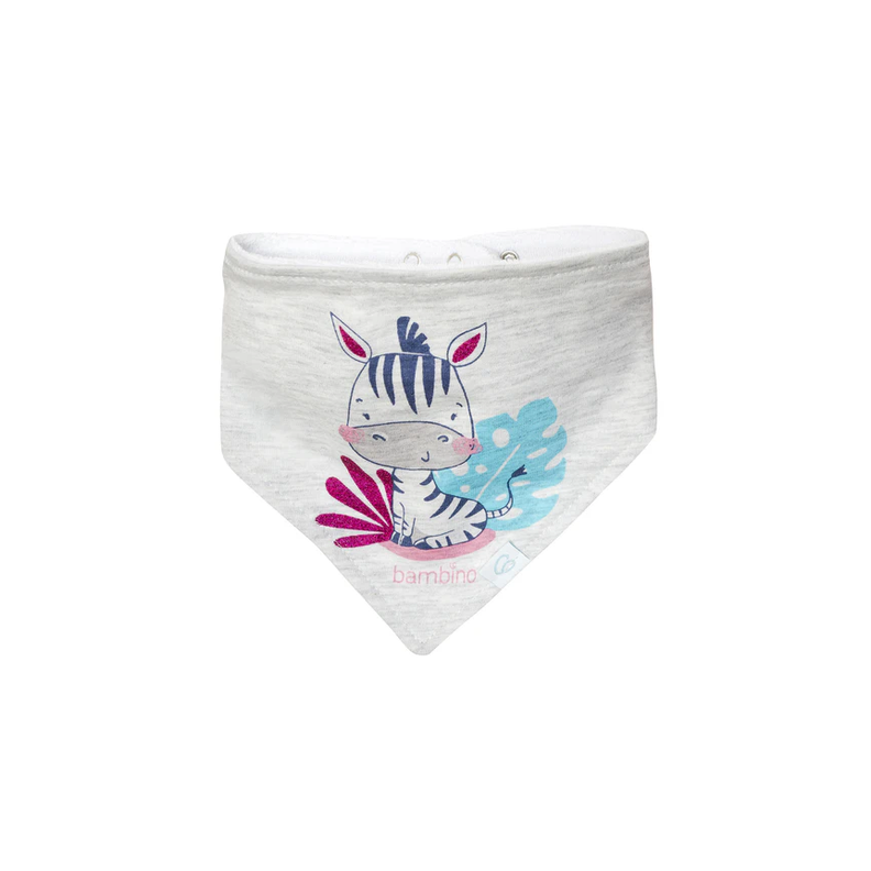 Bipack Babero Bandana Fucsia Animales-2