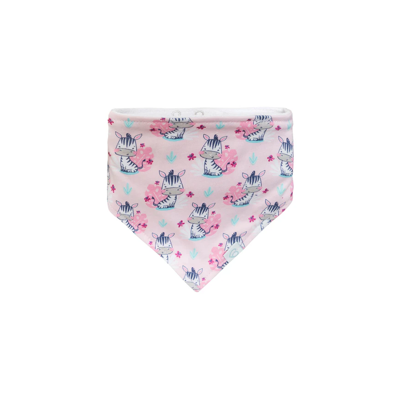 Bipack Babero Bandana Fucsia Animales-3