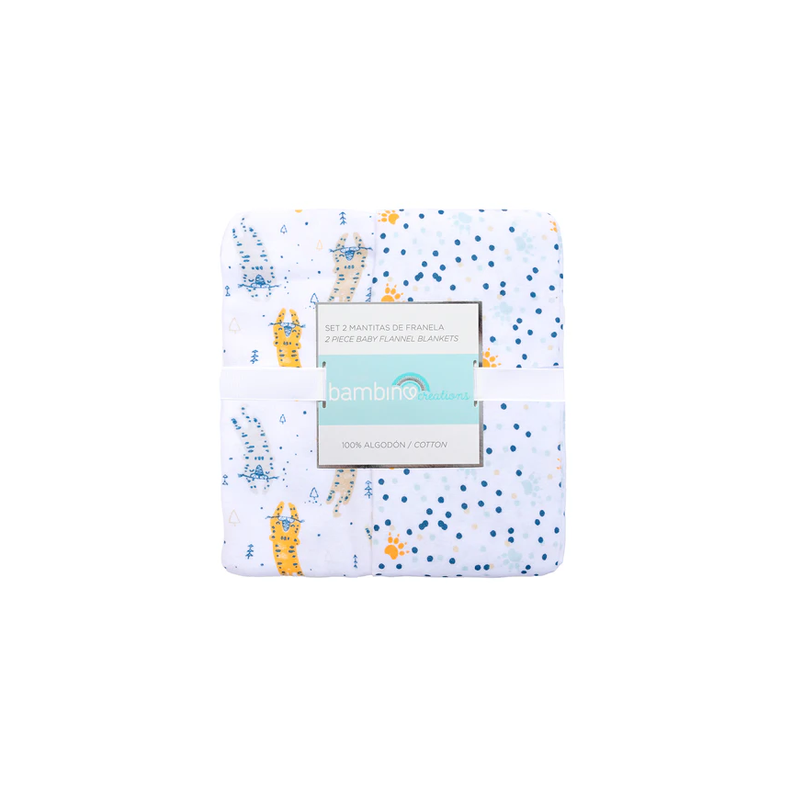 Set Mantitas Para Bebé Bambino Tigre Blanco-0