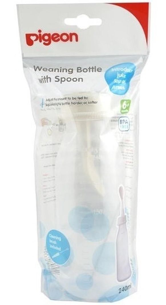 Mamadera Pigeon Con Cuchara 240ml-0