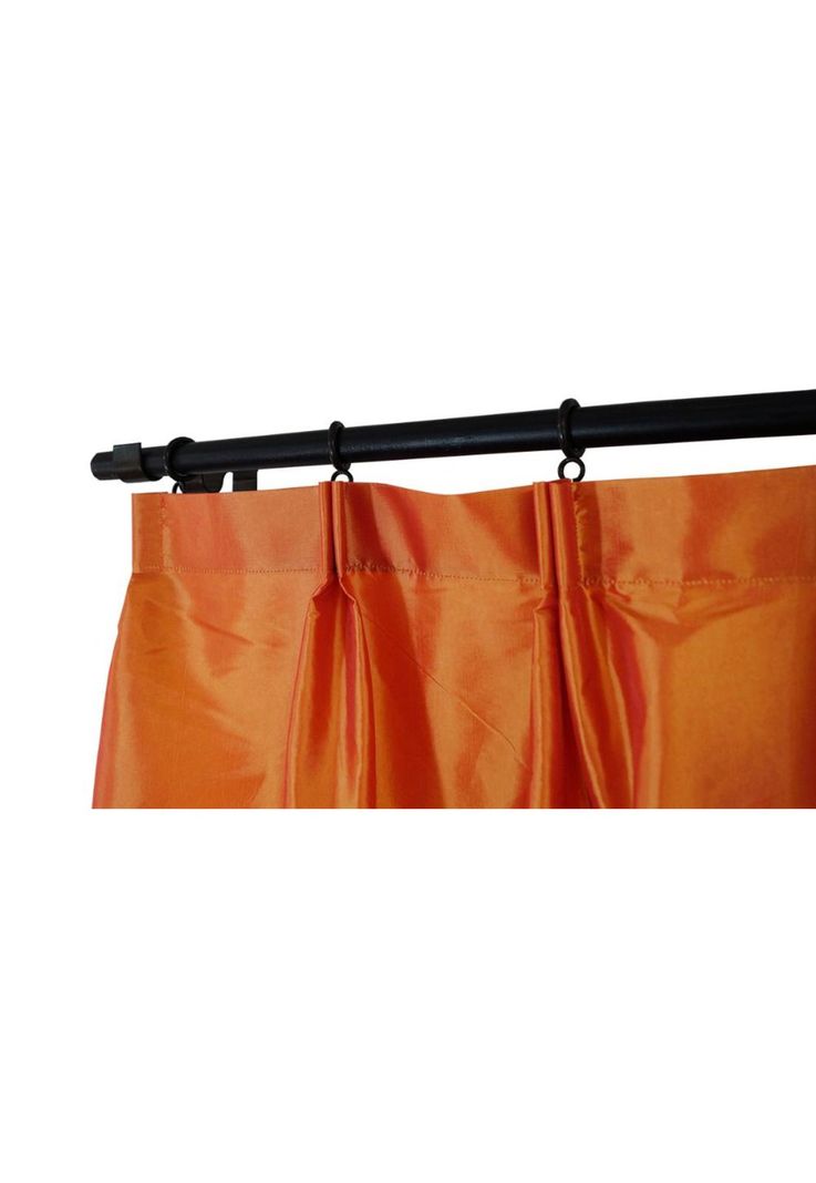 Cortina Silky Pinzas 160x230 cm - Naranja-2
