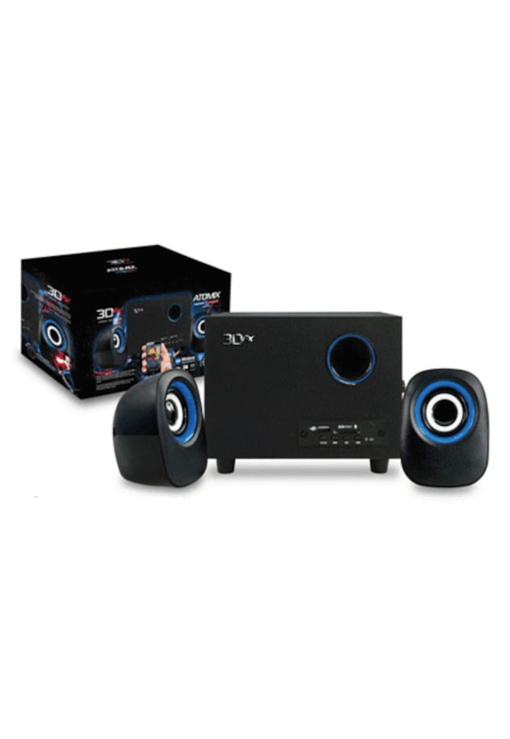 Parlantes Activos 2.1 3DFX Atomix-2