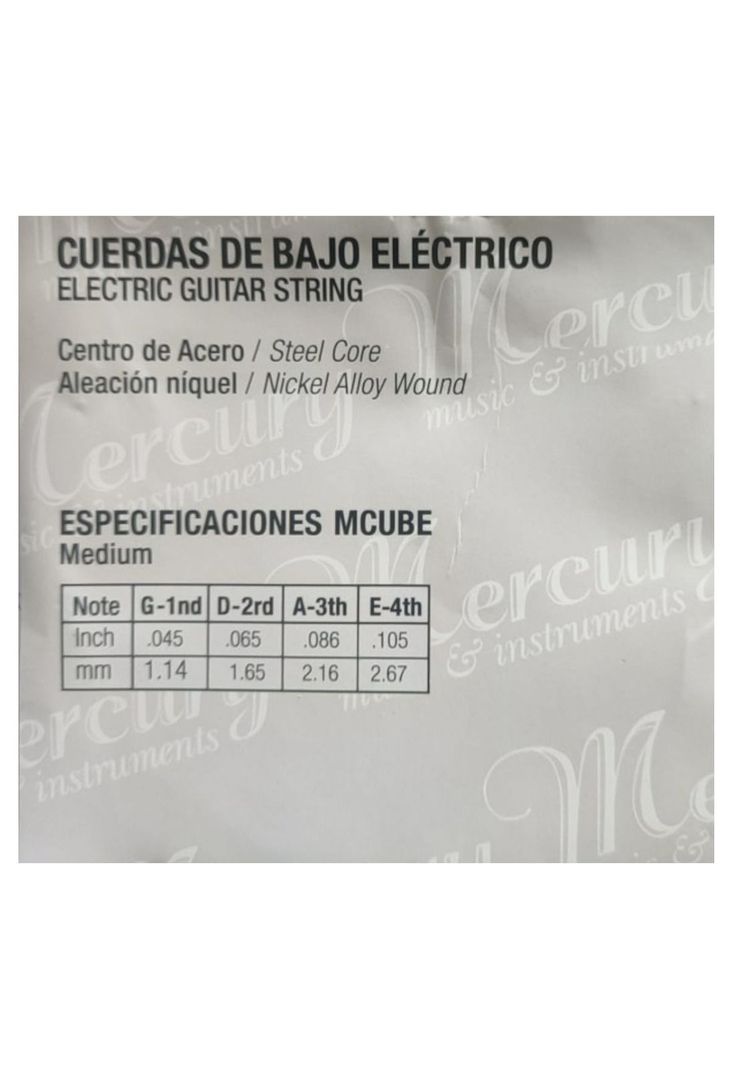Cuerdas para Bajo Electrico Mercury MCUBE-1