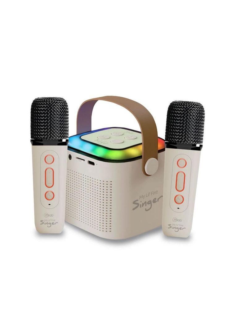 Parlante mini karaoke Mlab My Lil First Singer 2 White-0