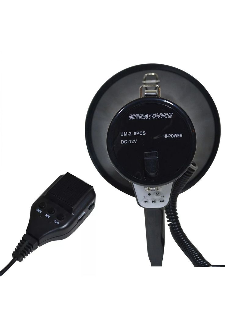 Megáfono Recargable de 50W Polyvox PYM-181 AU/BK-2