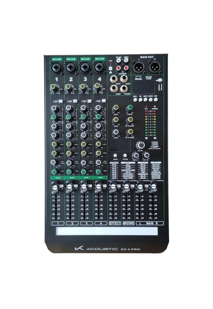 Mixer Analogo con Interfaz K-Acoustic KC 4 PRO-0