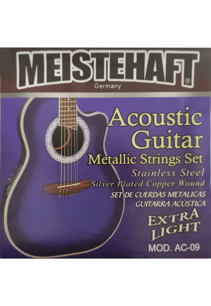 Cuerdas metalicas para guitarra acustica Meistehaft AC-09-0