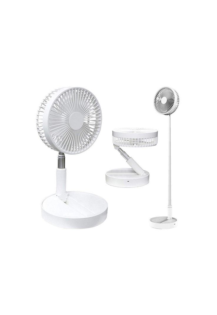Ventilador Portatil USB de 8" Amazing Tornado Blanco-0