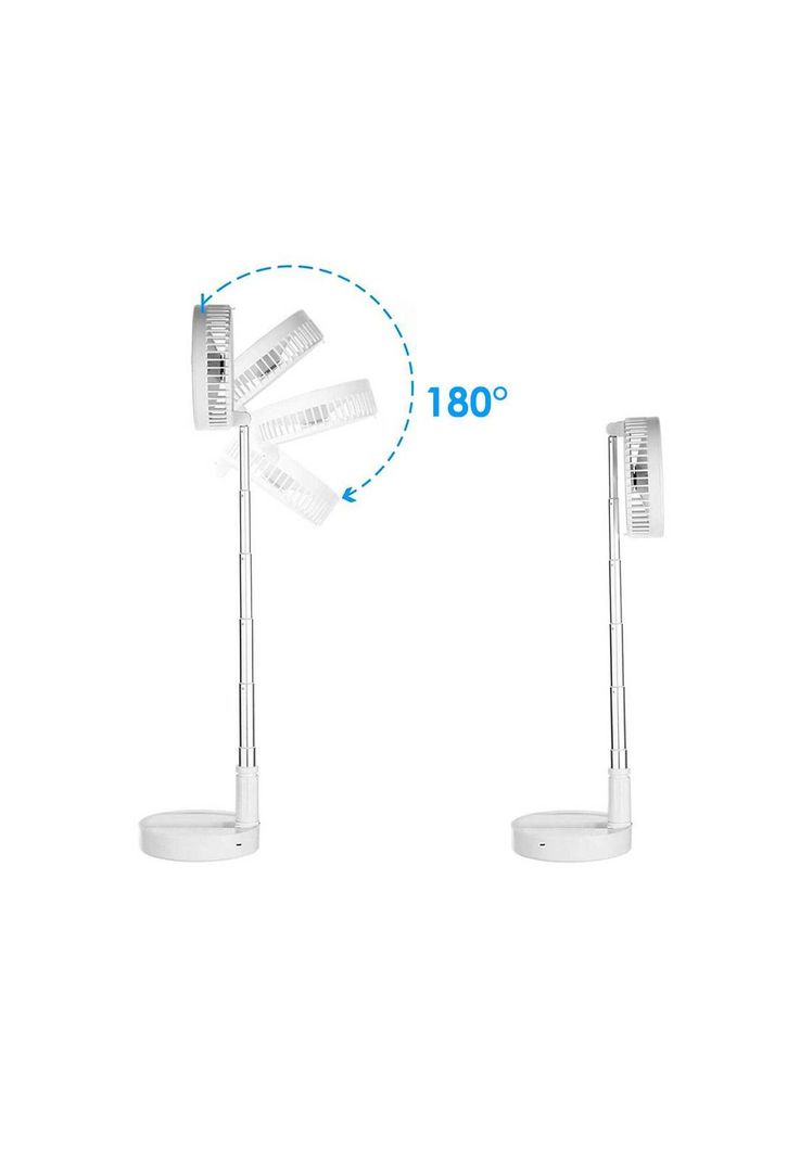 Ventilador Portatil USB de 8" Amazing Tornado Blanco-2