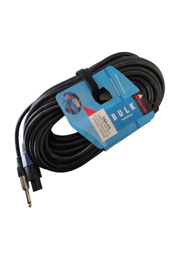 Cable Speakon-Plug 15 mts Alpha Pro BULK CAA-415-0