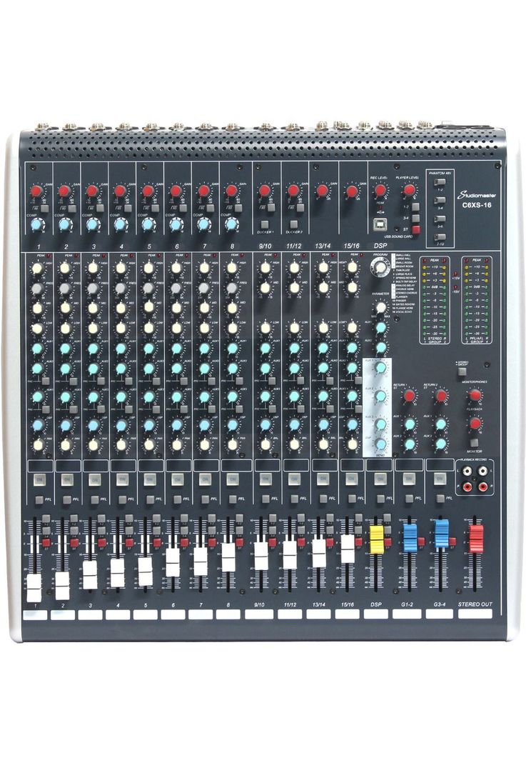 Mixer Analogo 16 Canales Studiomaster C6XS-16-0