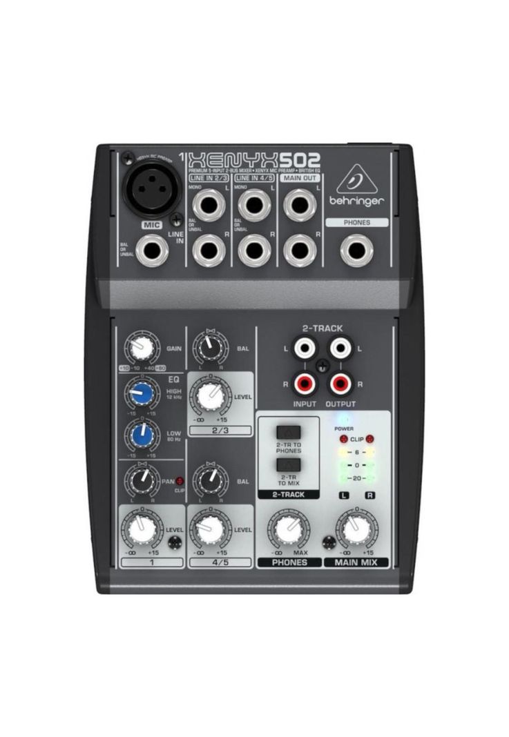 Mixer Analogo de 3 canales Behringer XENYX 502USB-0