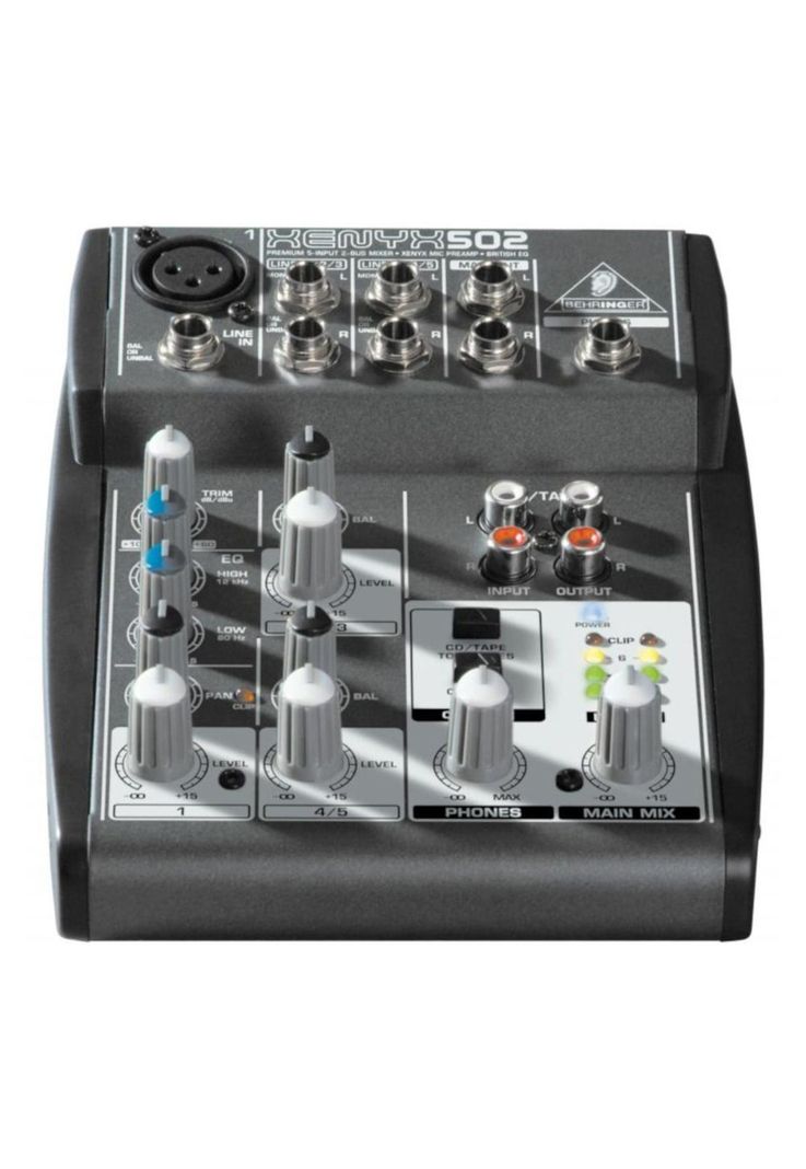 Mixer Analogo de 3 canales Behringer XENYX 502USB-2