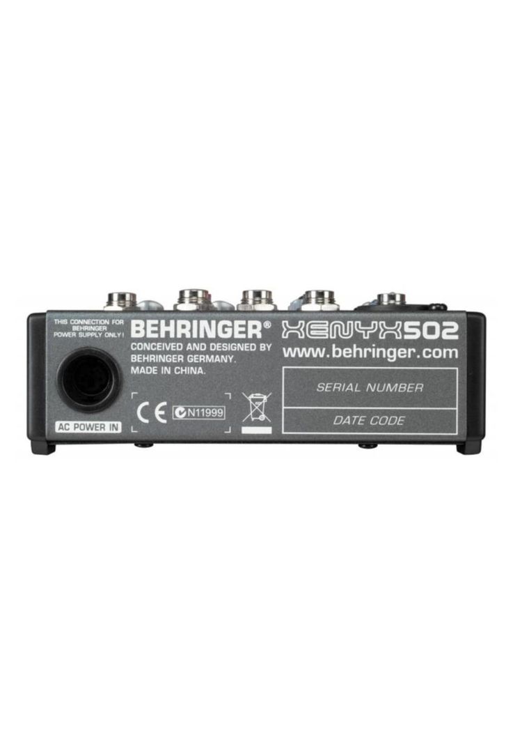 Mixer Analogo de 3 canales Behringer XENYX 502USB-3
