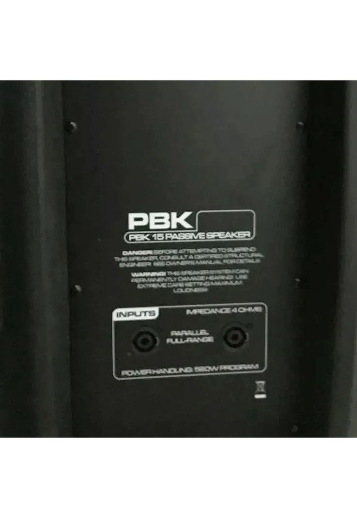 Parlante pasivo 15" Peavey PBK-15-3