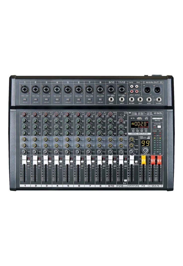 Mixer Amplificado 12 canales Onax Pro SX12-0