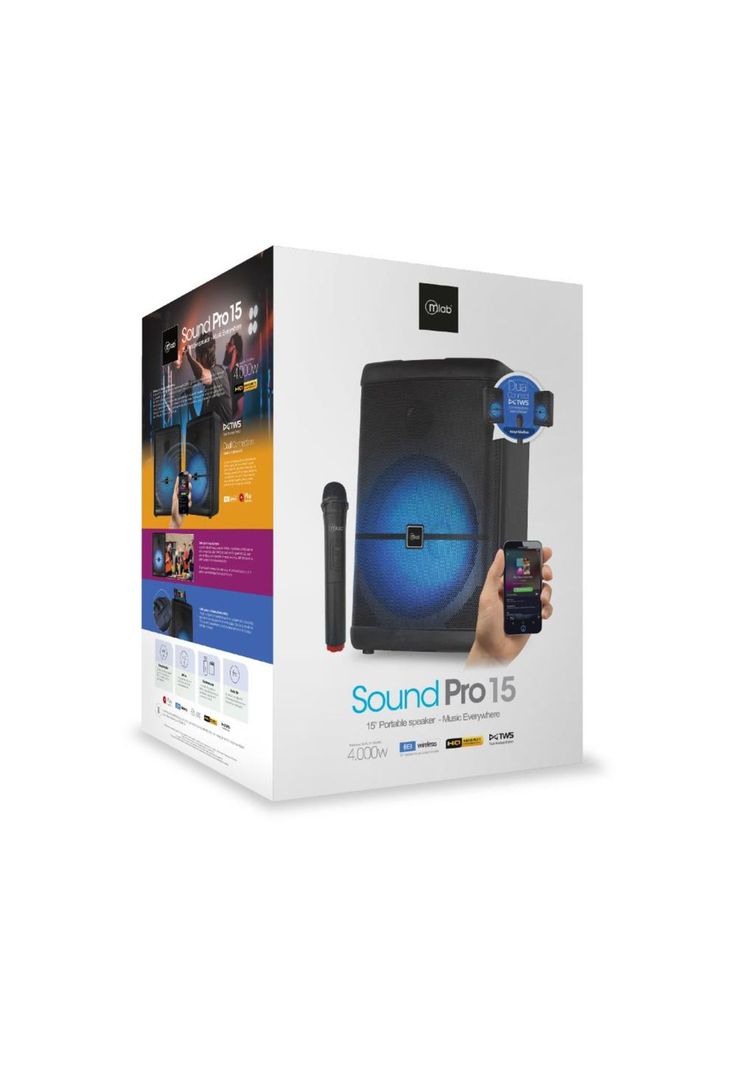 Parlante Portatil TWS Mlab Sound Pro 15-4