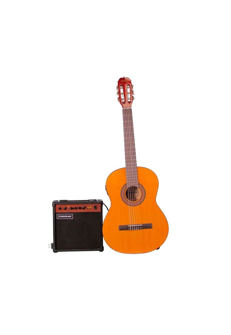 Pack Guitarra Electroacustica Freeman Classic Eagle NT-1