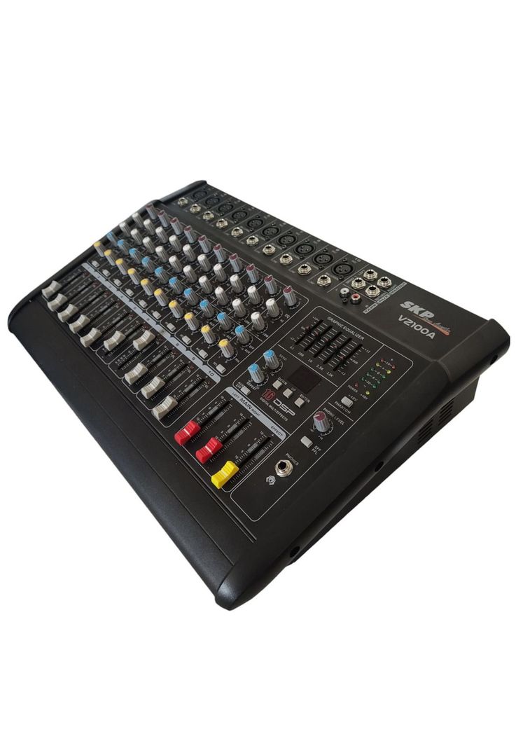 Mixer Amplificado 10 canales SKP VZ-100A Negro-1