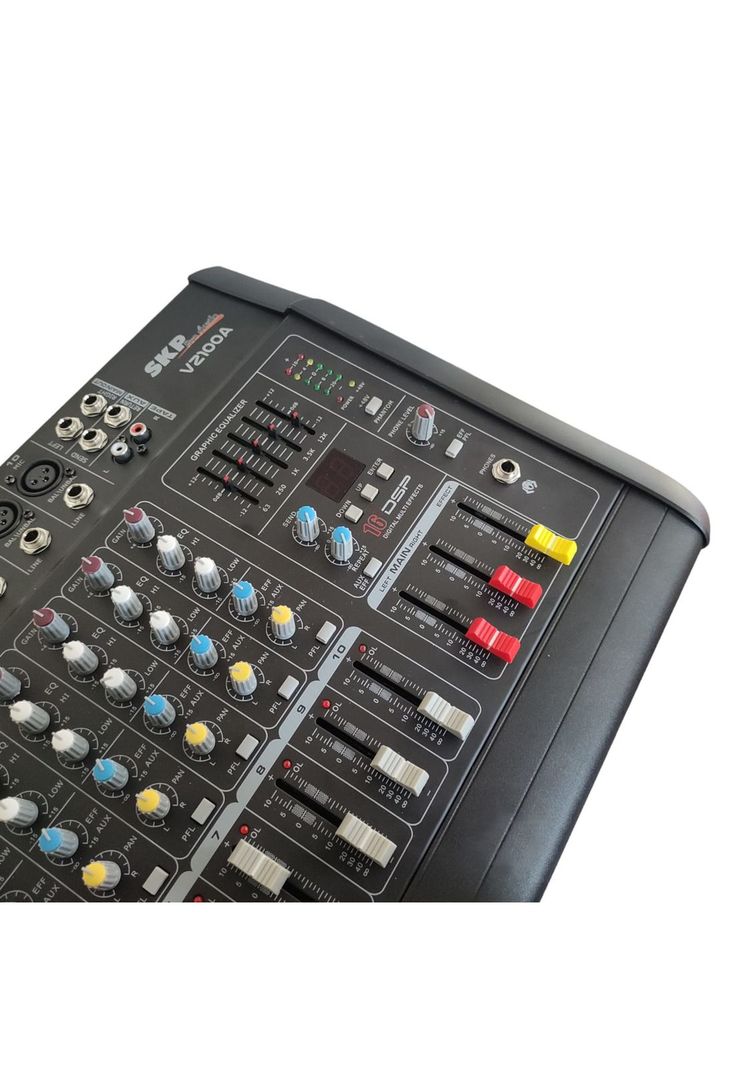 Mixer Amplificado 10 canales SKP VZ-100A Negro-2