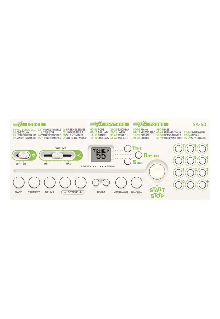 Teclado Infantil Casio SA-50 con fuente de poder-2