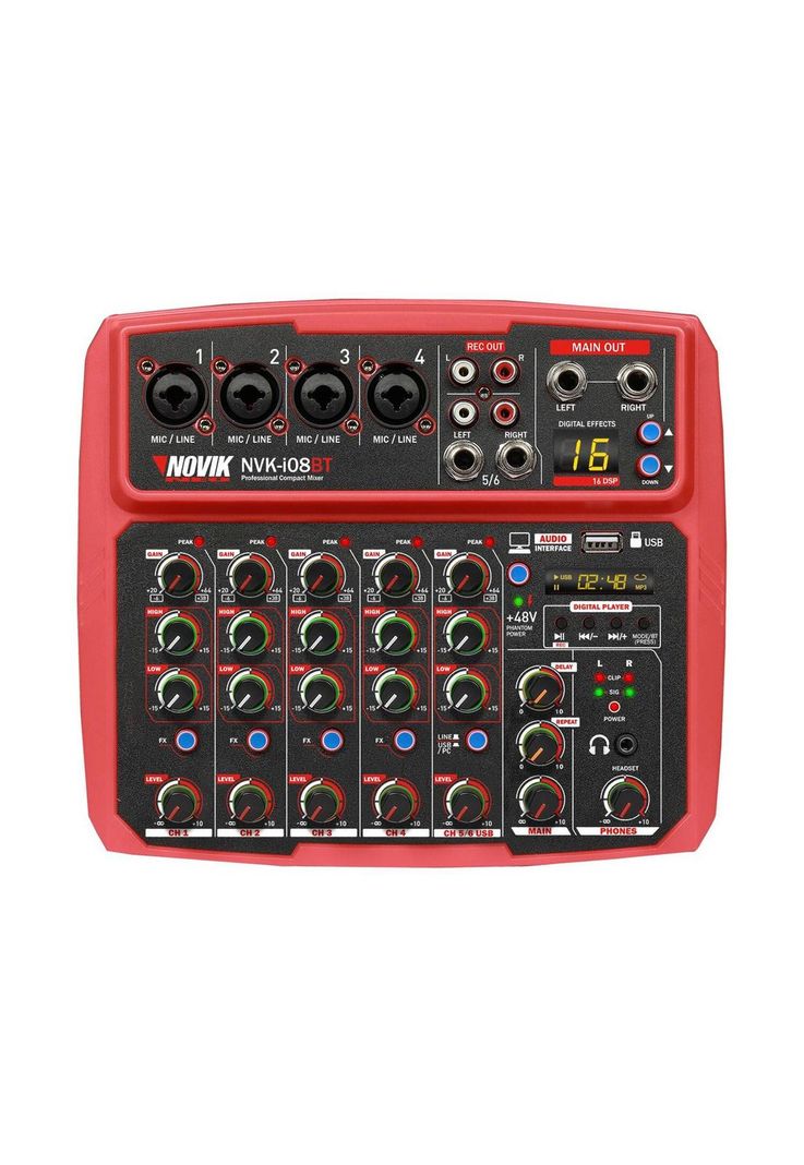 Mixer Analogo Novik NVK-i08BT Red-0