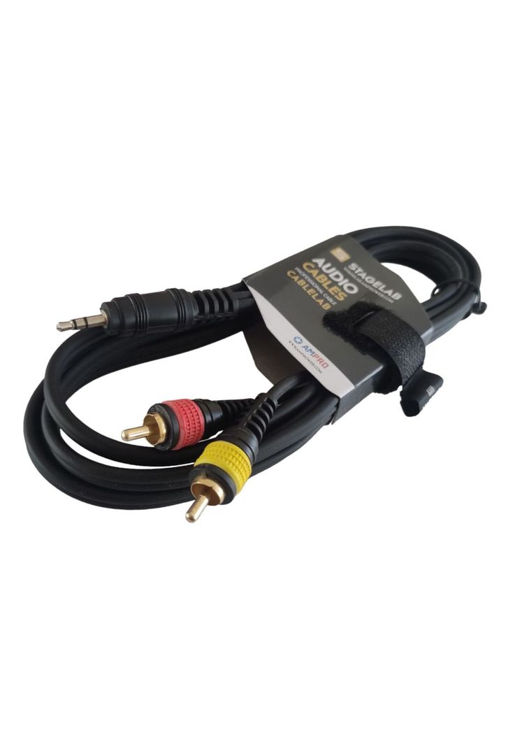 Cable 2 RCA a Miniplug 2 mts Stagelab CLM-MPRCA2-0