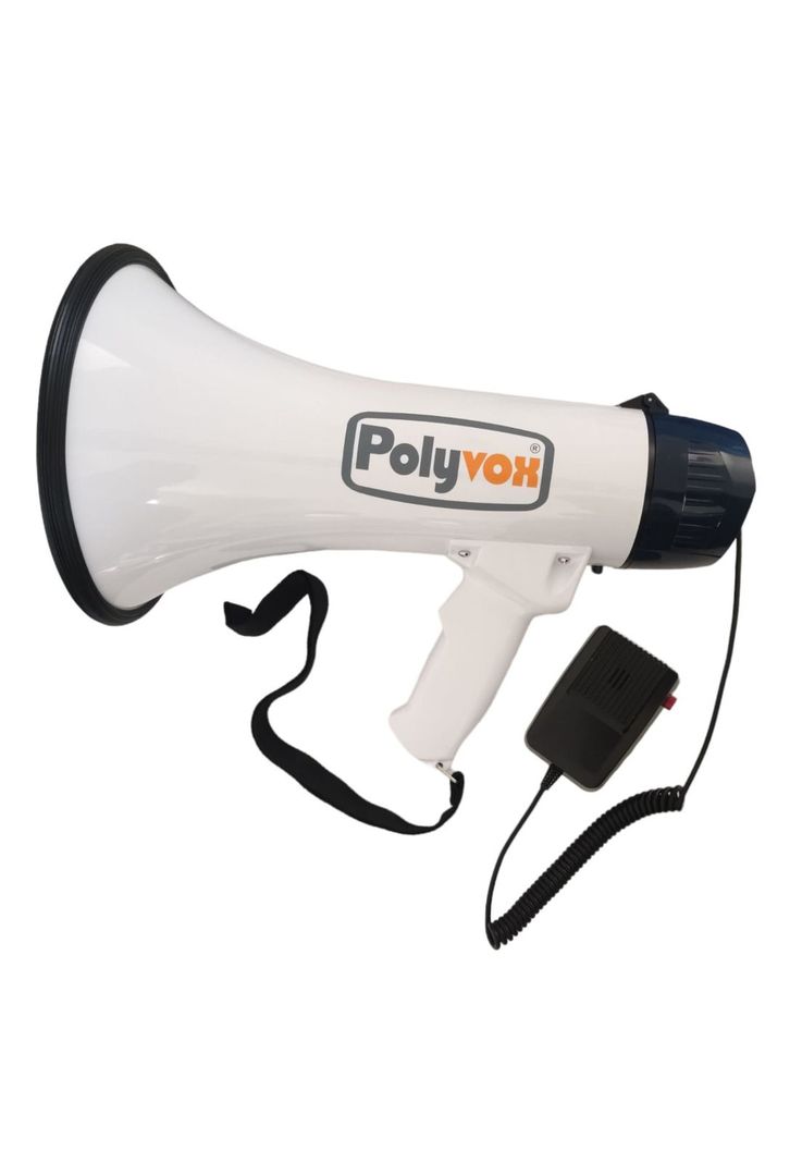 Megafono Portatil de 20W Polyvox PYV-110A Blanco-0