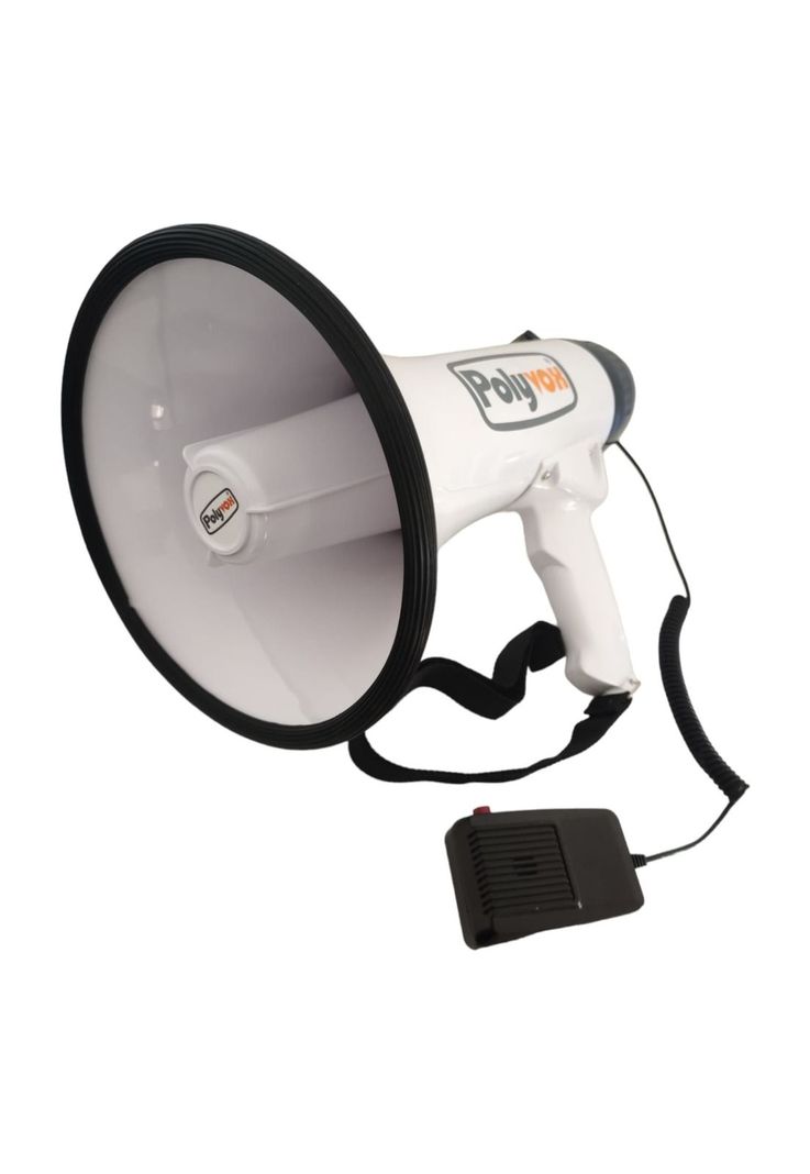 Megafono Portatil de 20W Polyvox PYV-110A Blanco-1