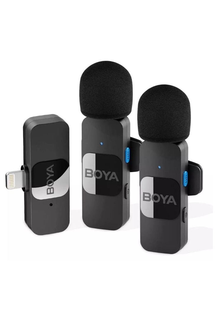 Microfono Inalambrico Doble Portable Boya BY-V2-0