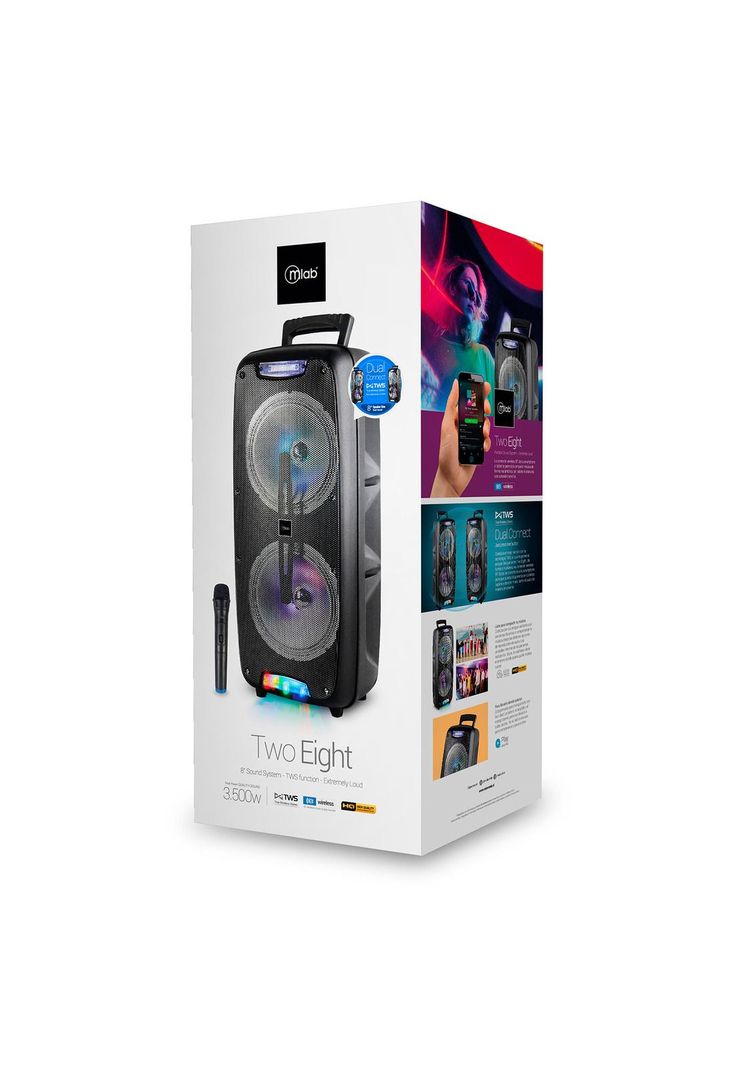 Parlante Portatil TWS 8" Mlab Two Eight-3