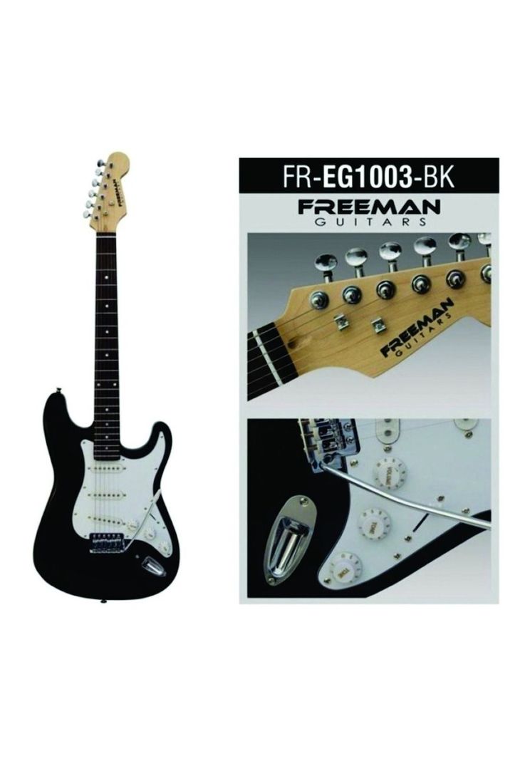 Guitarra eléctrica Freeman FREG1003-BK-1