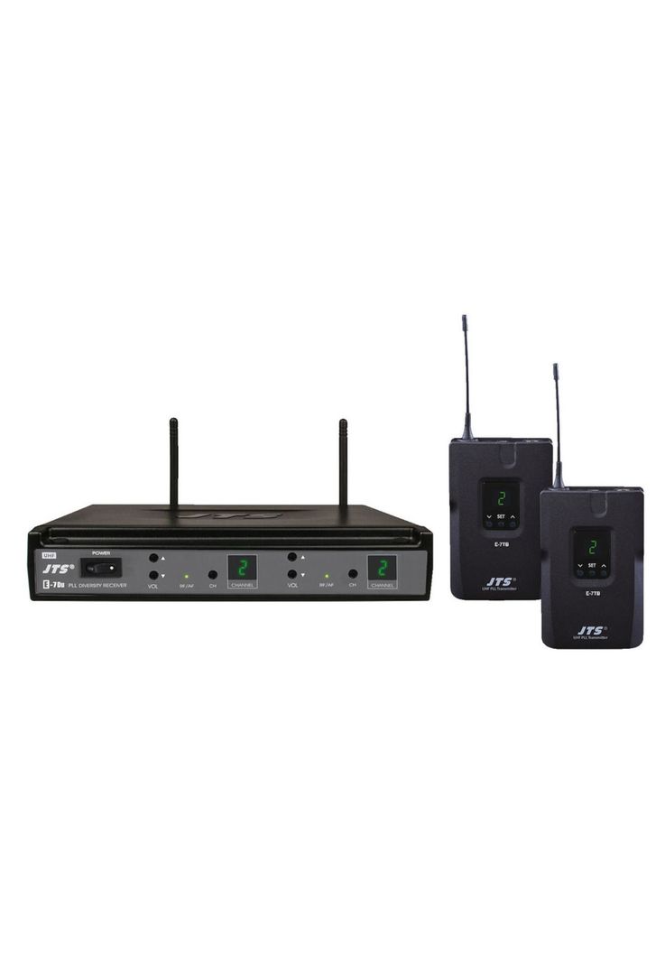 Sistema Dual Microfono Solapa JTS E7Du+E7TB+CM501-1