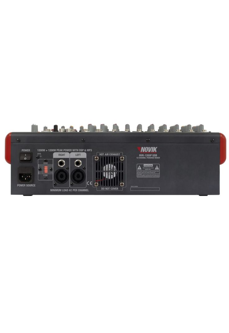 Mixer Amplificado Novik NVK-1200P USB-2