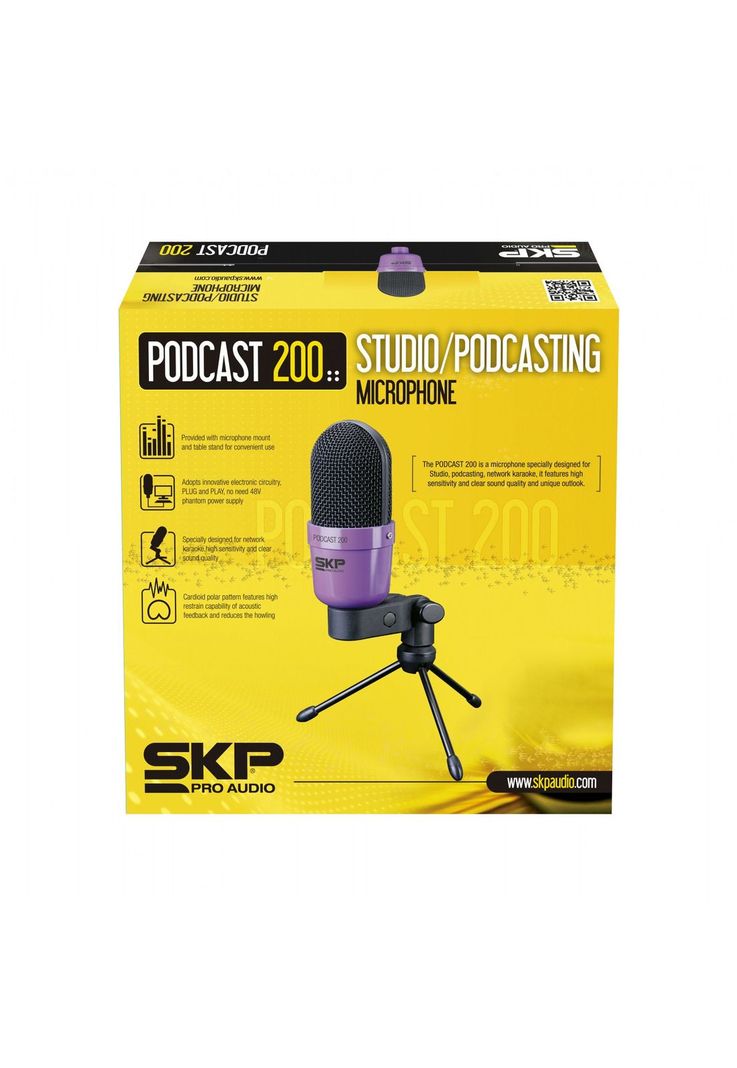 Microfono condensador 3,5mm SKP Podcast 200-3